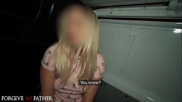 Deviante juicy unknown girl with big tits and nice big thicc wet ass is fucked hard in the back of a white transit van for couple thousand euros 