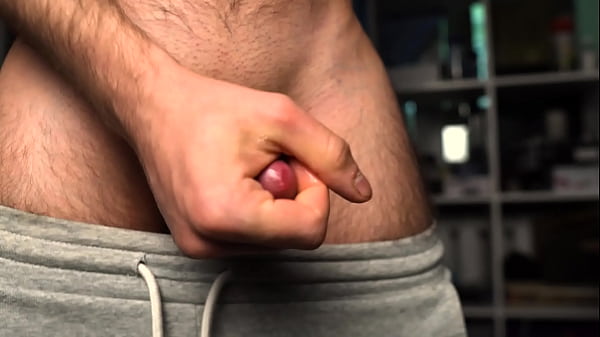 guy jerking off a veiny dick close-up on camera. Male solo 
