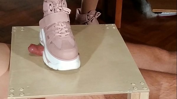 Domina cock stomping slave in pink boots (magyar al&aacute_z&aacute_s) pt2 HD