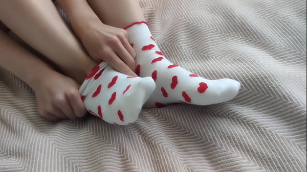 My cute socks are perfect for playing with his dick, oh yes!