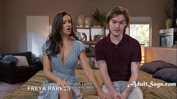 Latina penny barber guides gets caught & tags along for step sons first time with his crush 