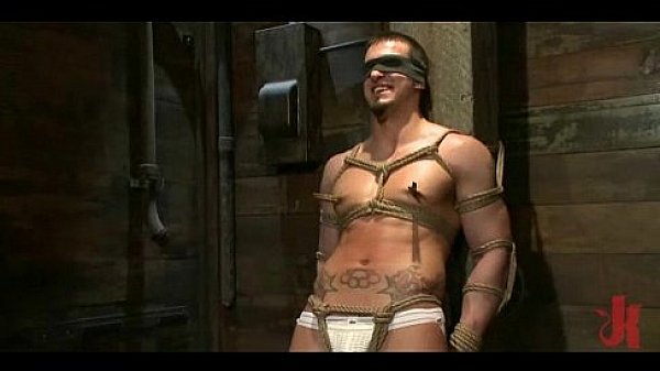 Sexy Strong Gay Hunk Gets Tied Tight thumbnail