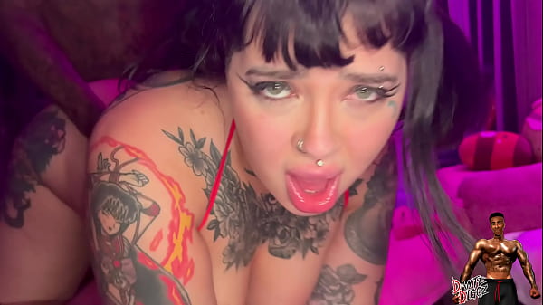 Tattoo Pawg Goth Angel Summer Gets Tag Teamed By Her Roommate And A Bbc thumbnail