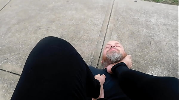 Foot Kisses Goddess Bresha's Feet In Public Park thumbnail