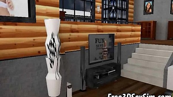 Two Tasty 3d Cartoon Hotties Sharing A Rock Hard Cock thumbnail