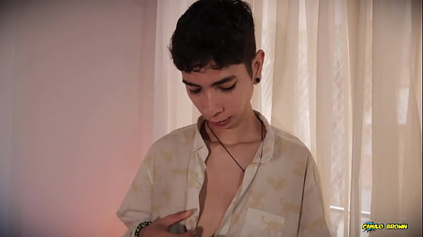 Skinny Twink Magic C Jerks His Big Cock And Shoots A Thick Cum Load All Over His Tattoo thumbnail