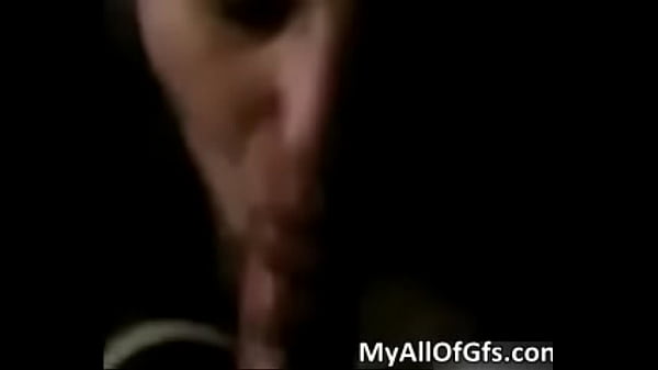 Amazing brunette hoe blows stiff cock
