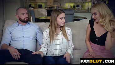 Nonton Fed Up Foster Daughter Fixes Her Parents' Relationship By Becoming Their Shared Fuck Toy thumbnail