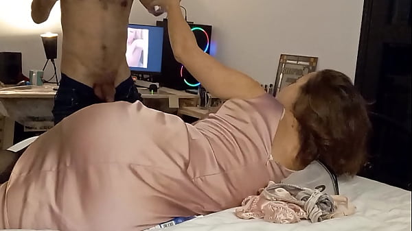 White Amateur Homemade Couple, Satin Lingerie (Panties, Clothed sex), Heels & Stockings, Blowjob, RimJob, Sucking Dick, Licking Cock 