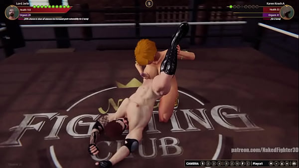 Lord Jerle VS Karen Krash (Naked Fighter 3D)