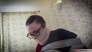 Big Girl Wrap Gagged And Bound With Tapebondage thumbnail