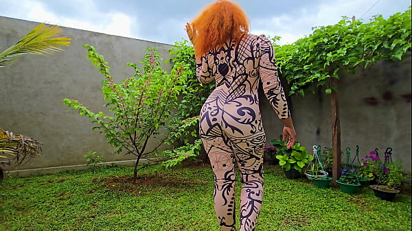 Jumpsute try on haul with nude dance and ass pov