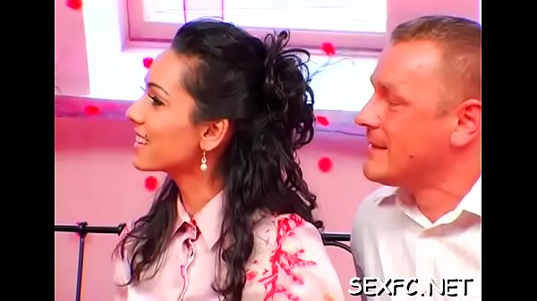 Horny girls leave clothing on as they fuck hardcore style 