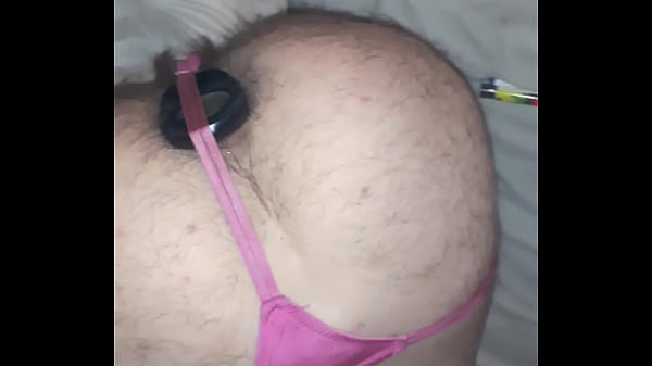 Kinky Sissy Shows His Buttplug thumbnail