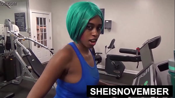 Nonton Hd Risky Public Sex After Walking Bare Assed Naked On Gym Treadmill, Kinky Young Busty Black Exhibitionist Sheisnovember Curvy Brown Ass Cheeks And Heavy Boobs Exposed Before Riding Cock While Standing Closeup Taboo Erotica By Msnovember thumbnail