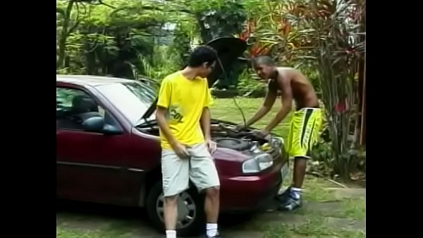 Horny stud licks erotic guy's asshole before fucking him 