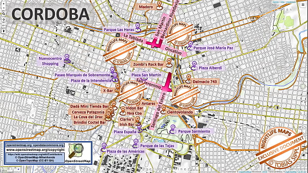 Street Map Of Cordoba With Indication Where To Find Streetworkers, Freelancers And Brothels. Also We Show You The Bar, Nightlife And Red Light District In The City thumbnail