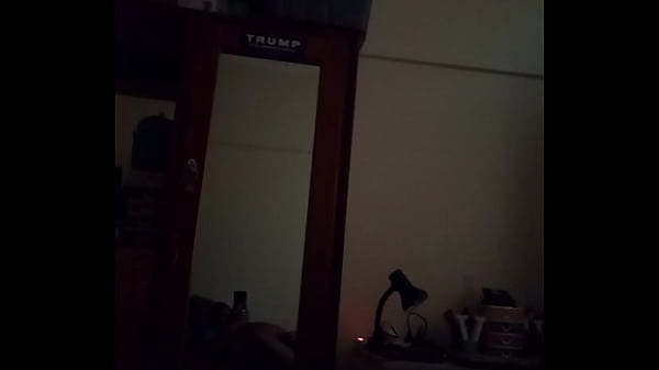 Vaibhav Jerks Off On His Bed In Front Of The Mirror In The Darkness Of His Bedroom