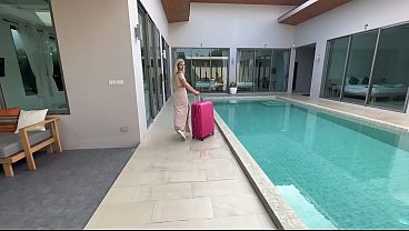 Lustful Bliss: Tempting Blonde Teases After Shower Fun