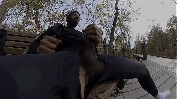 Public masturbation at the park 