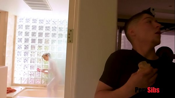 stepBro fucks in the shower after her 19th b'_day