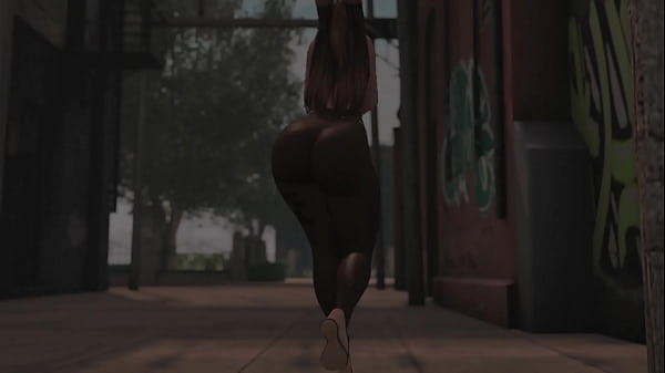 Swaying Hips In See-through Tights In Public, Second Life thumbnail