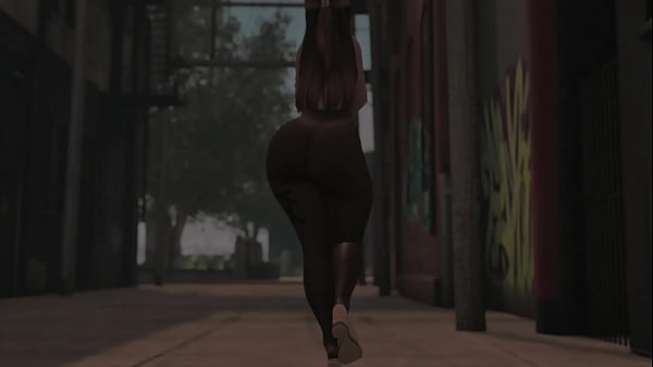 Nonton Swaying Hips In See-through Tights In Public, Second Life thumbnail