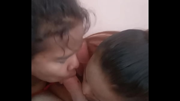 Two Brunette Blowjob My Dick thumbnail