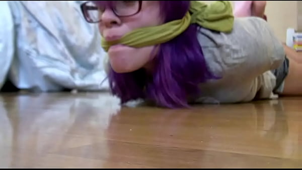 Sock Gagged Cutie Hogtied And Muzzled By Cruel Step-sister thumbnail