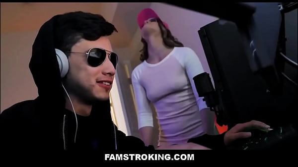 FamStroking - Blonde Stepsister Fucks Stepbrother During Video Session 