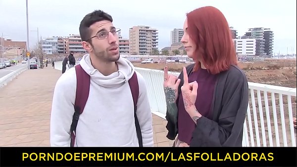 LAS FOLLADORAS - Sexy redhead gets fucked and facialized by lucky guy 