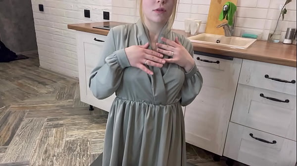 Nonton Blonde Shows Off Lingerie And Gets Rammed thumbnail