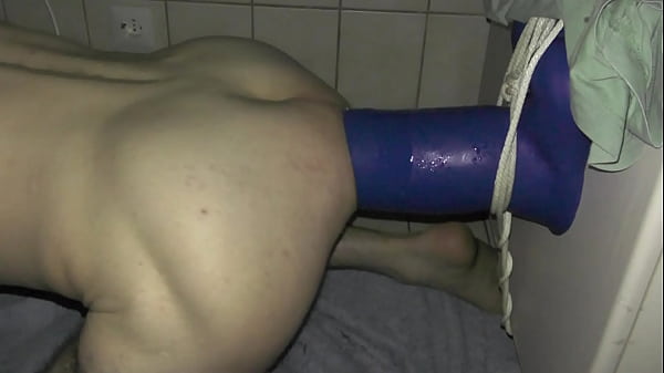 Taking my Blue Monster very deep up my ass 11cm 