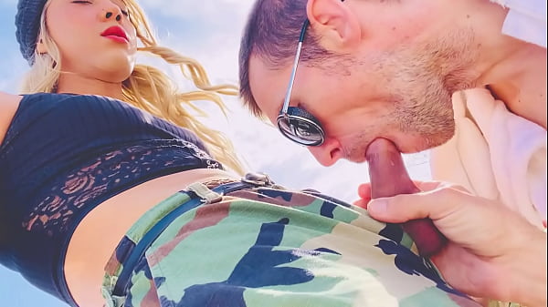 Boy Sucking Trans Girlfriend Cock In Public thumbnail