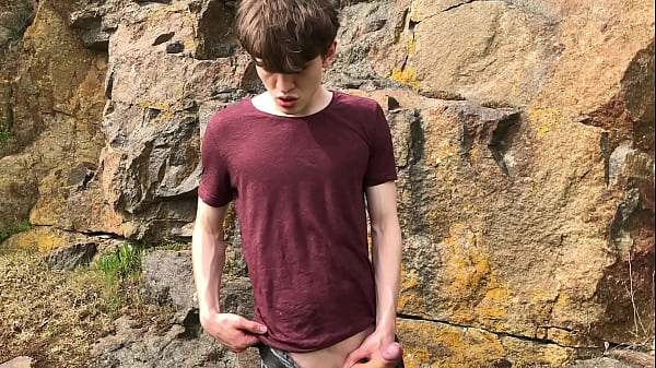 Rocks And Cock ! Boy Has Big Dick ! Horny / Cute thumbnail