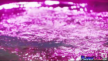 Smoking Hot Big Titted Brunette Babe Posing Naked In The Pool thumbnail