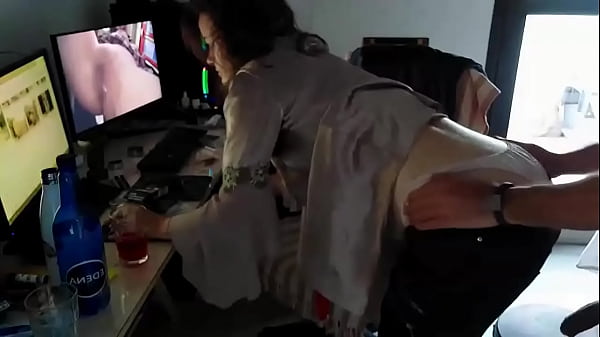 White Amateur Homemade Couple, Satin Lingerie (panties, Clothed Sex), Heels & Stockings, Fishnet, Blowjob, Ass To Mouth, Spanking thumbnail