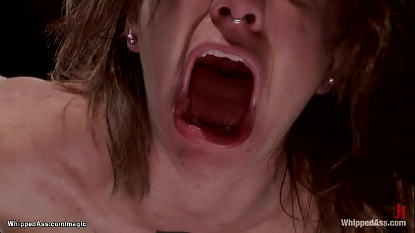 Bound Lesbian Slave Bianca Stone Is Mounted With All Weight On Pussy On Wooden Pony Then Anal Fucked With Dick On A Stick By Huge Tits Lezdom Milf Aiden Starr thumbnail