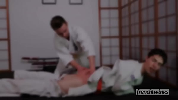 Two young judokas Enzo Lemercier &amp_ Timy Detours fucking on the tatami