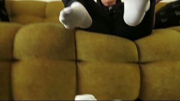 Smell my stinky socks, directly from the sneakerx, you foot sniffer!