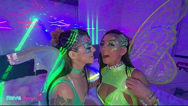 Rave Girls Sasha Tatcha And Tiny Rhea Spiral Into Bedroom Mayhem! video thumbnail
