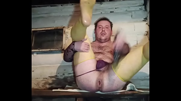Smashed his anal hole with a huge black dick!