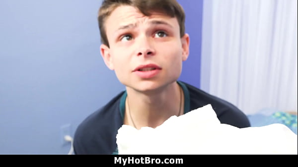 Big Stepbrother Teaching His Young Buddy to Masturbate - Myhotbro 