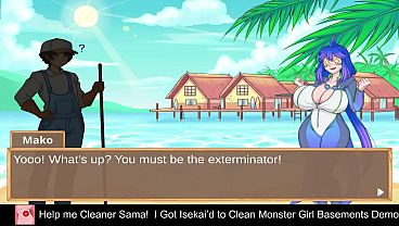 Help Me Cleaner Sama! - I Got Isekai&rsquo;d To Clean Monster Girl Basements (free Steam Demo Game) Puzzle, 2d, Comedy, Anime, Funny, Visual Novel, Grid-based Movement, Mature, Singleplayer, Nudity, Sexual Content, Indie, Hentai, Fantasy, Turn-based, Casu thumbnail