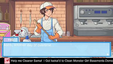 Help me cleaner sama i got isekai&rsquo;d to clean monster girl basements free steam demo game puzzle 2d comedy anime funny visual novel grid based movement mature singleplayer nudity sexual content indie hentai fantasy turn based casu