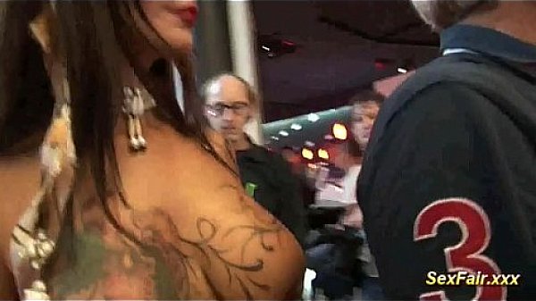 Doll Fucks With Dildo On Sexfair Stage thumbnail