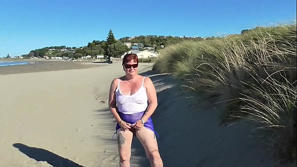 Trashy Milf Slut Parades Herself At The Seaside And Then Creampie Fucked By Her Master So Others Can See thumbnail