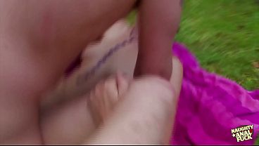 A picnic turns into a hardcore fucking session with a fat cock and her ass.