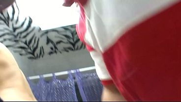 Latina teen cheerleader gets fucked in the back of an ice cream truck 