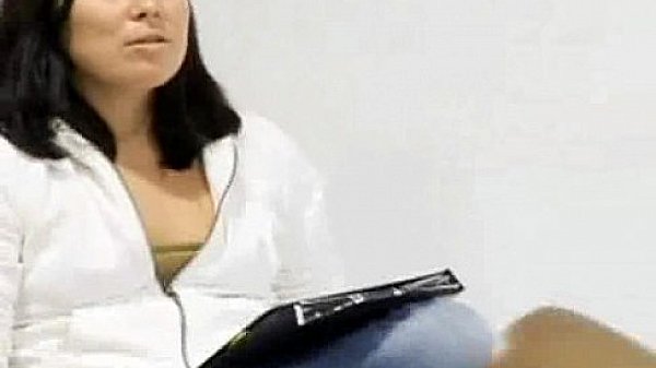 Asian Squirts On Brunette 